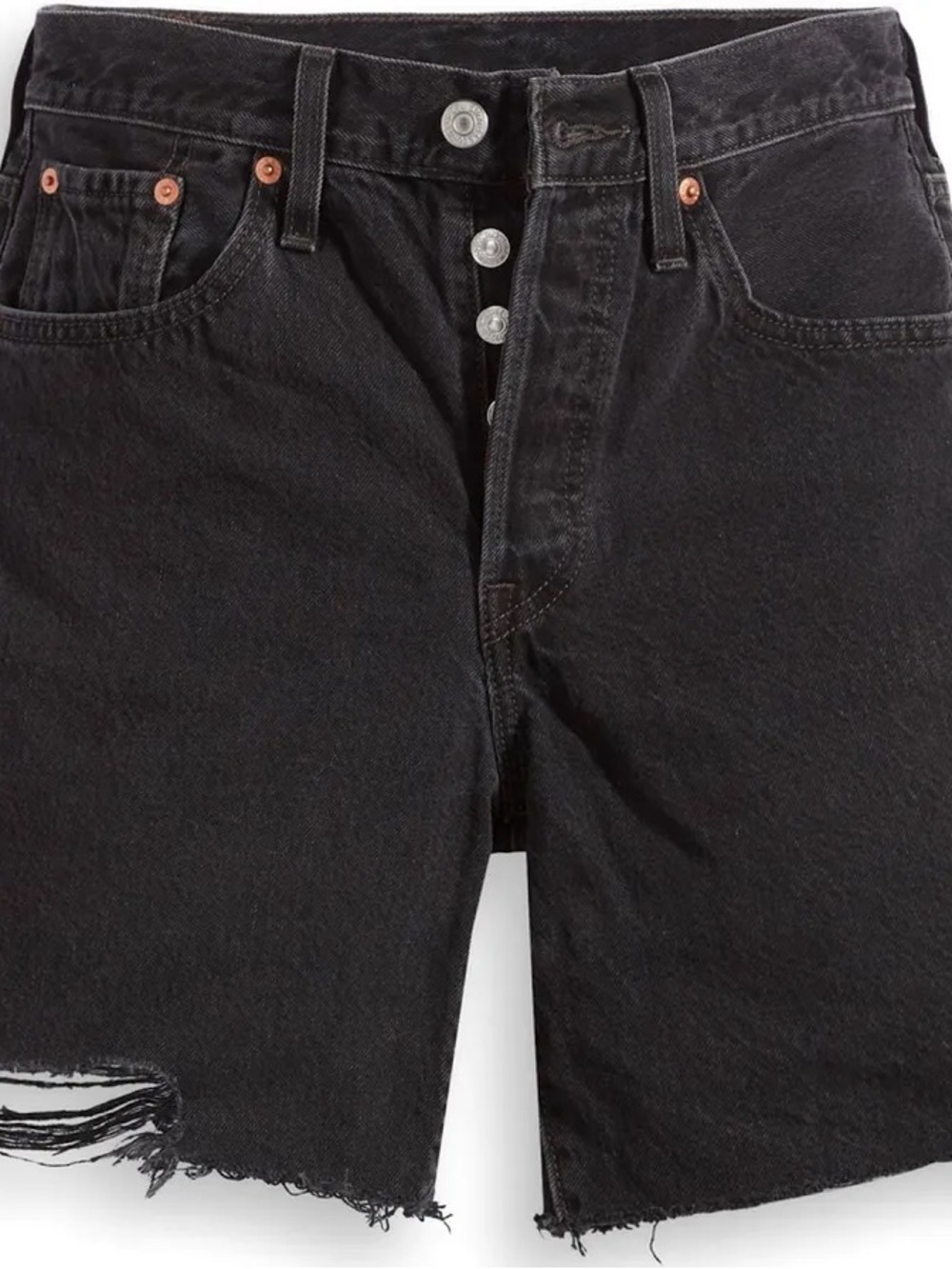 Levi's Women's 501 Mid Thigh Shorts - Picture 5 of 6